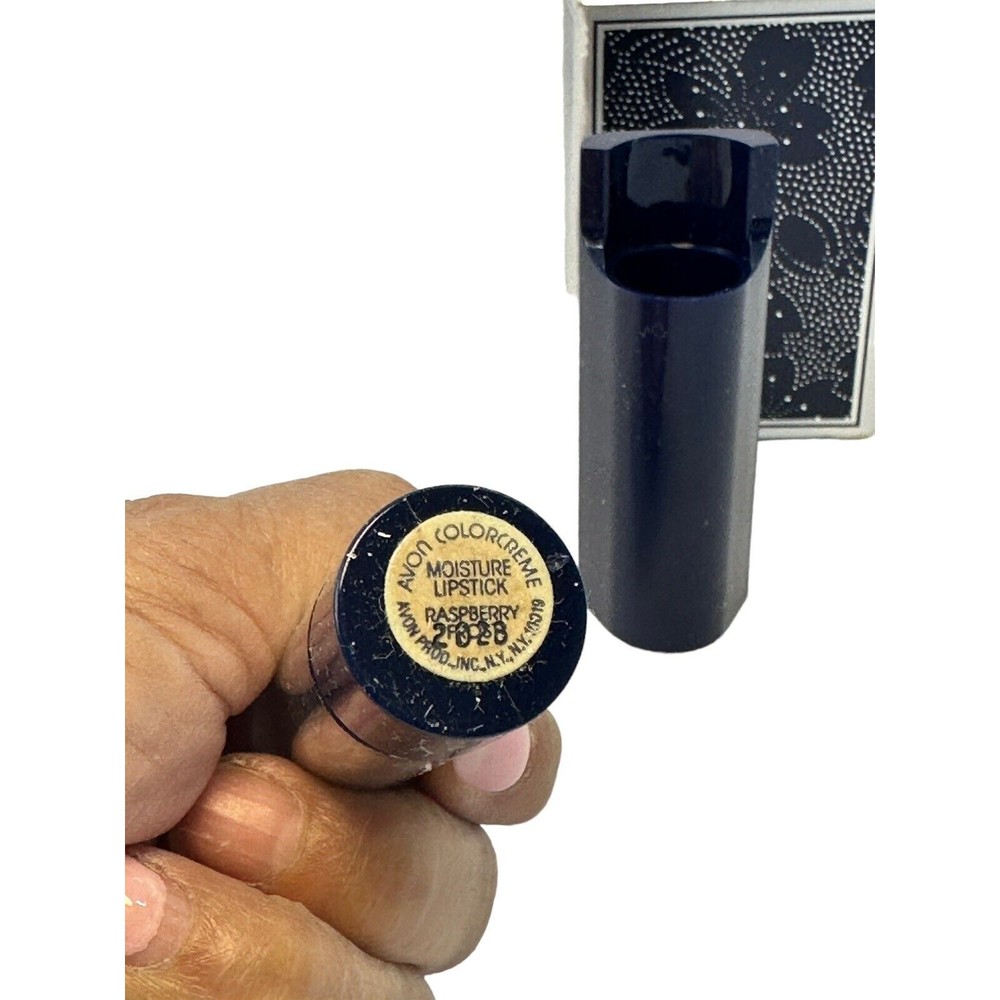 Vintage‎ Avon Beautiful Images Mirrored Lipstick Case Moisture Raspberry Frost - Picture 4 of 14